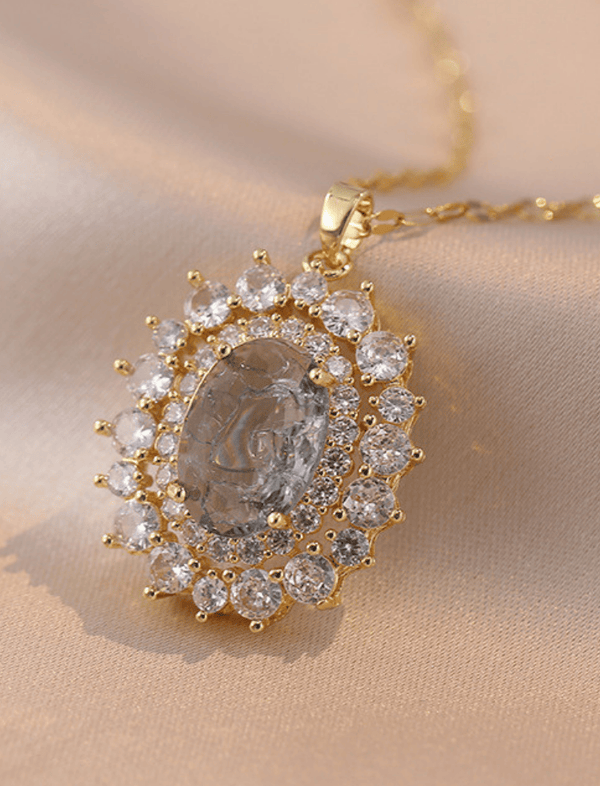 Collar Emerald Glow Plateado Ref. J4