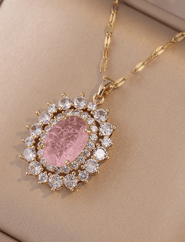 Collar Emerald Glow Rosado Ref. J4