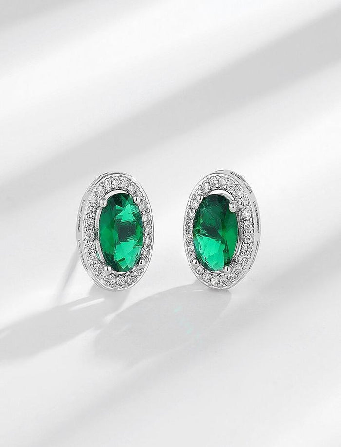 Aretes Aurora Sparkle Verde Ref. J75