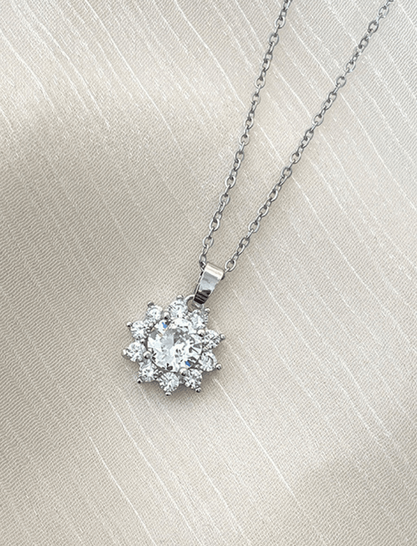 Collar Snow Spark Plateado Ref. J7