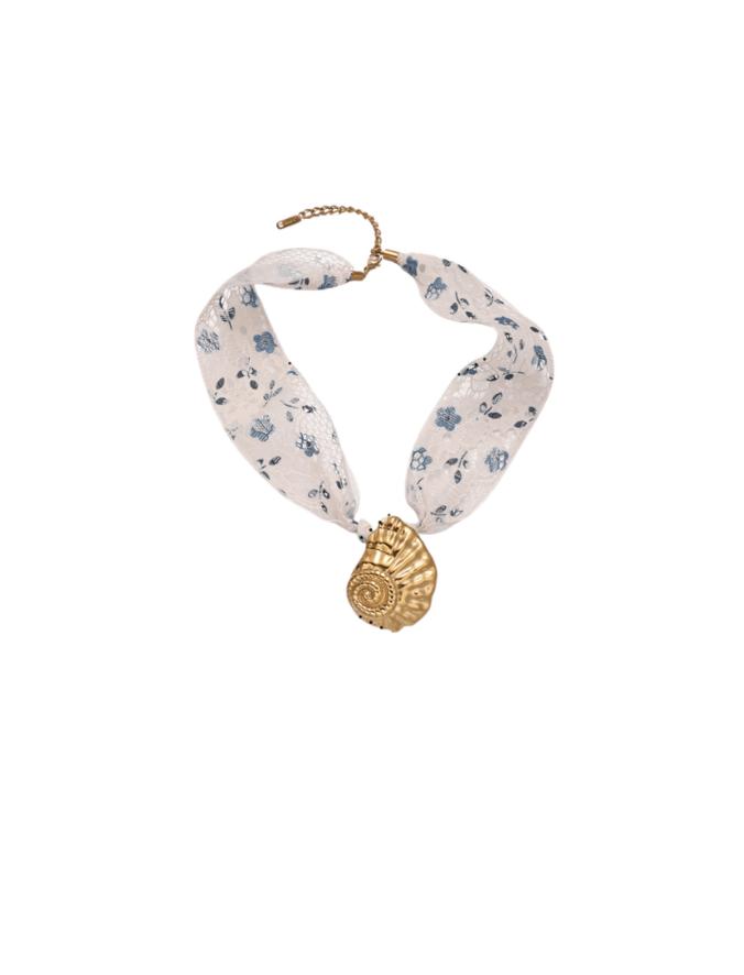 Collar Ocean Whisper Azul Dorado Ref. N7
