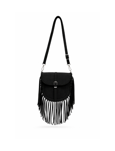 Bolso Fringe Fantasy negro - Acuarella