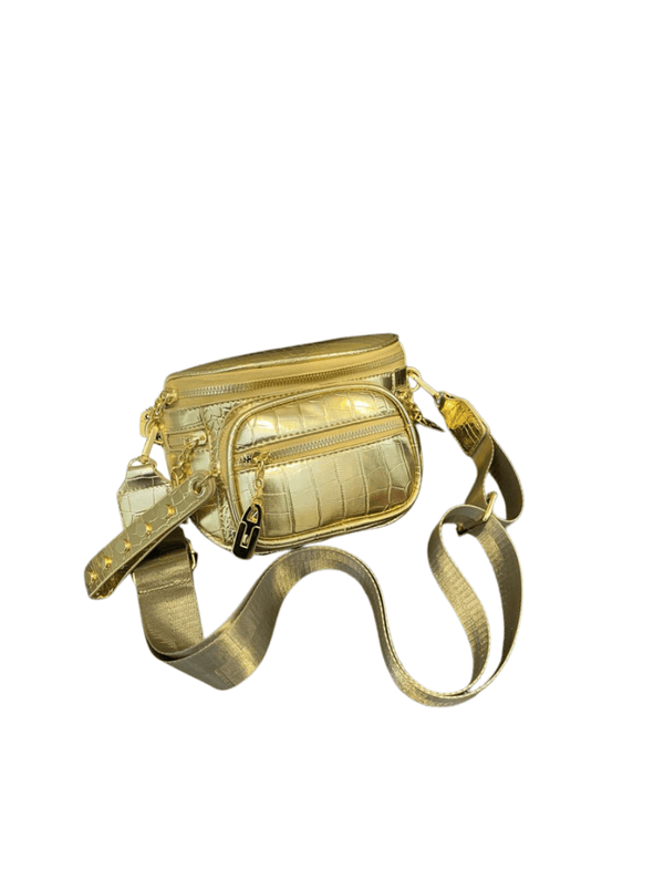 Riñonera Chic Croco Dorado Ref. R304