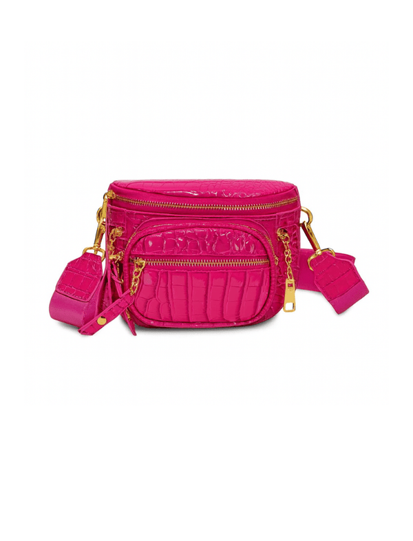 Riñonera Chic Croco Fucsia Ref. R304