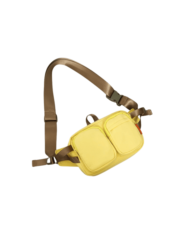Riñonera Dual Pocket Amarilla Ref. R306