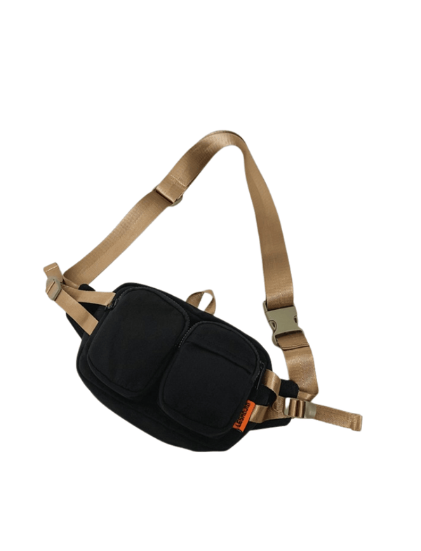 Riñonera Dual Pocket Negro Ref. R306