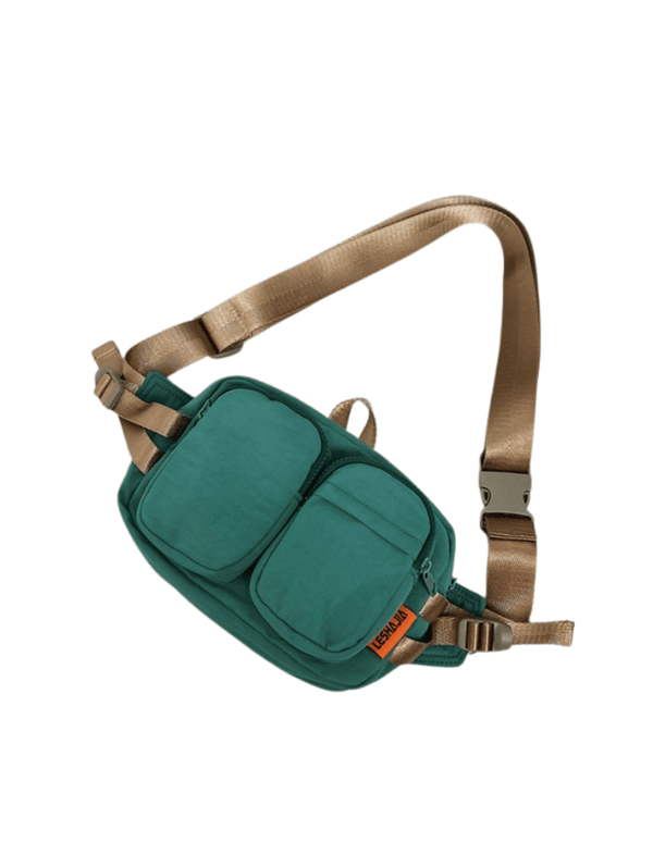 Riñonera Dual Pocket Verde Ref. R306
