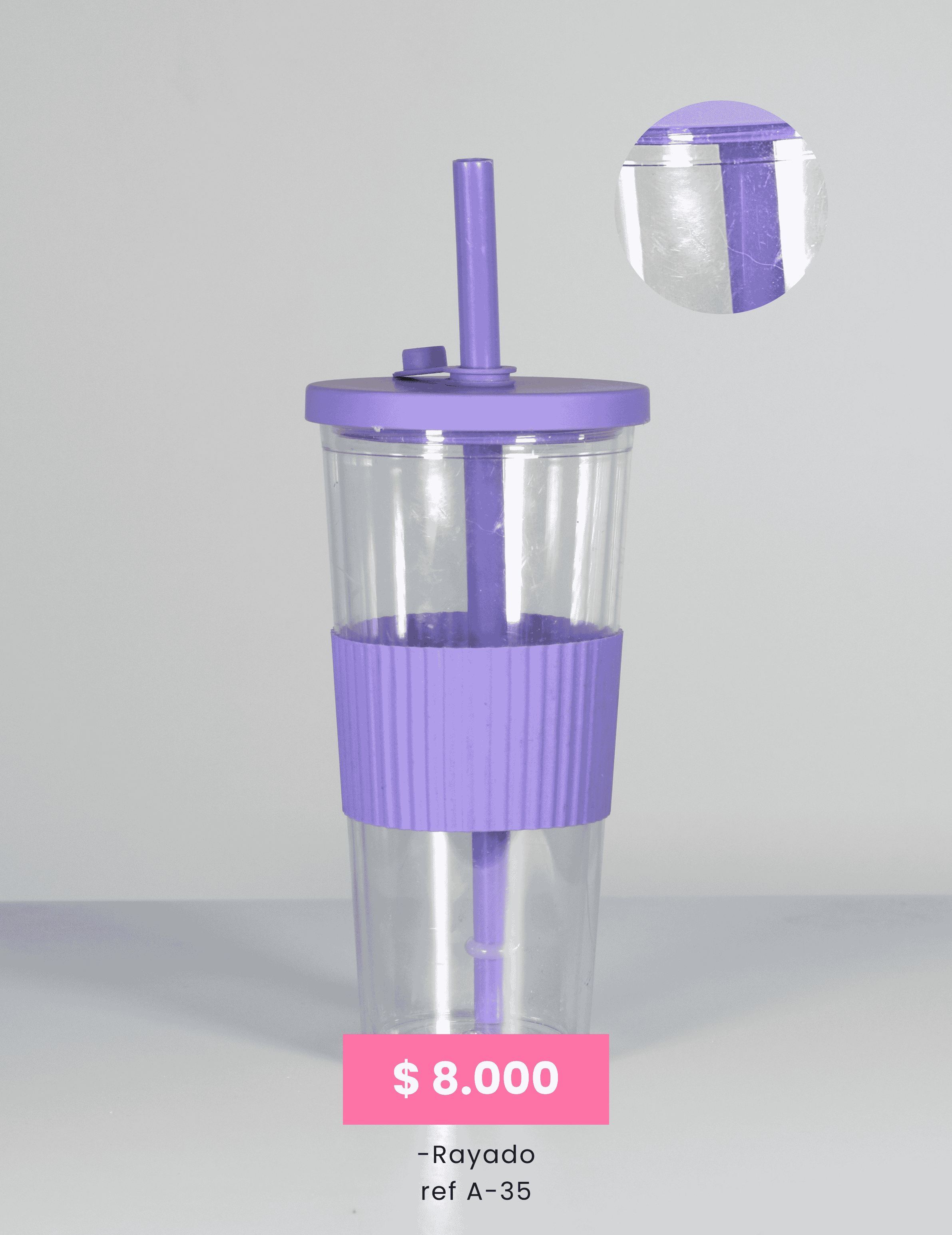 Vaso Morado (Imperfecto) Ref. A-35
