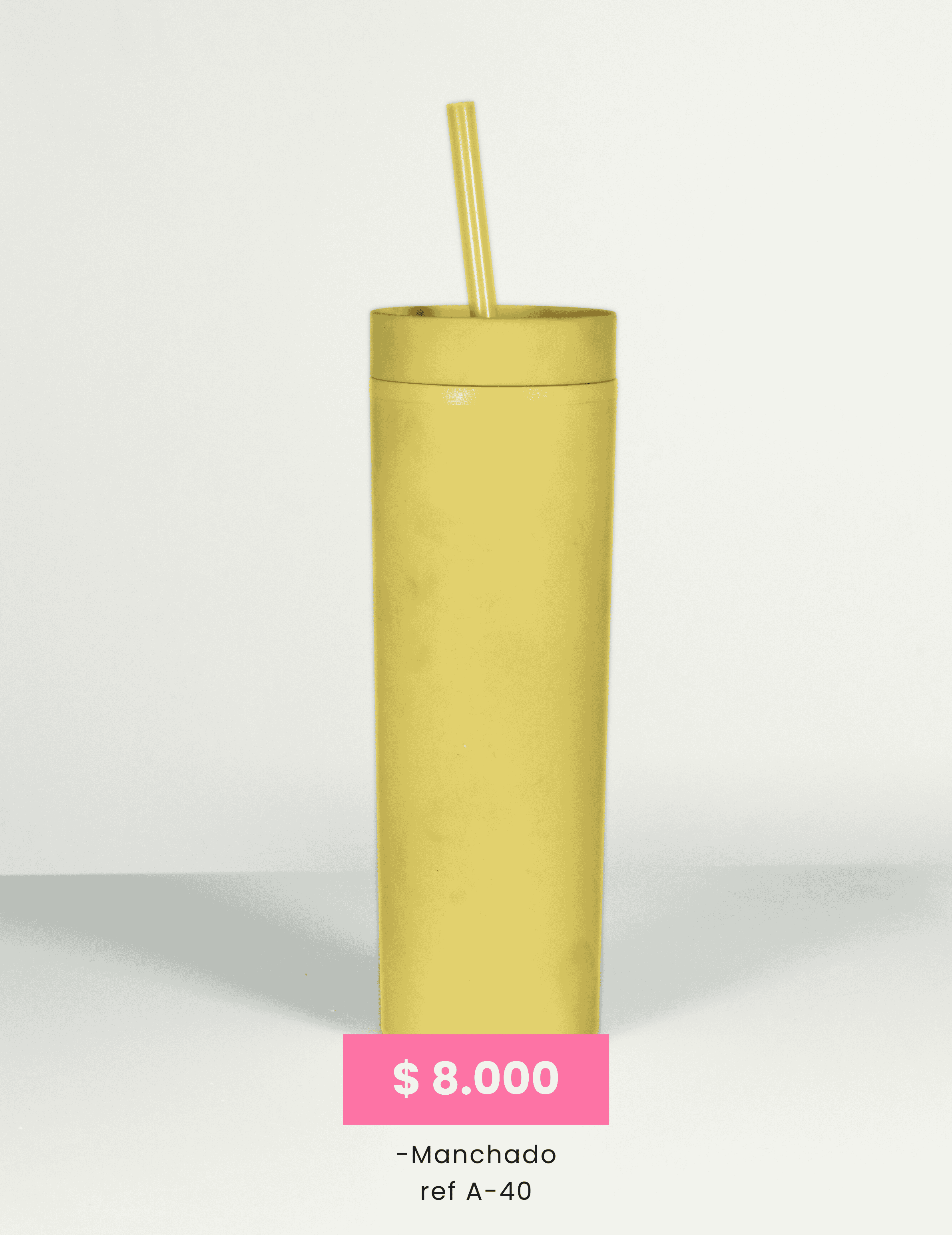 Vaso Amarillo Oscuro (Imperfecto) Ref. A-40