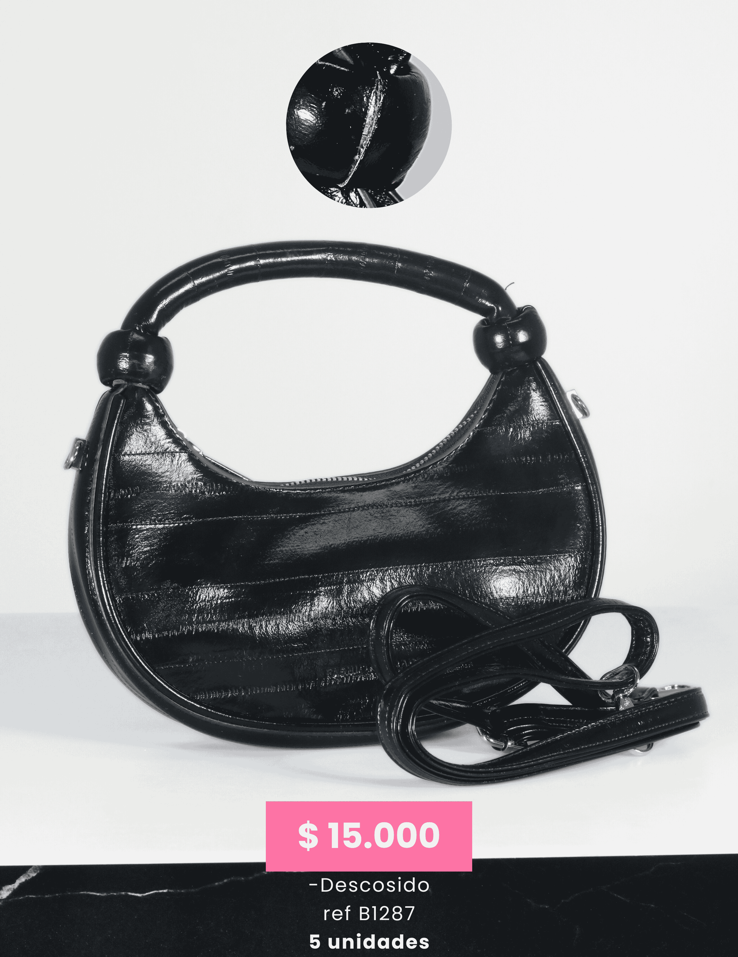 Bolso Negro (Imperfecto) Ref. 1287