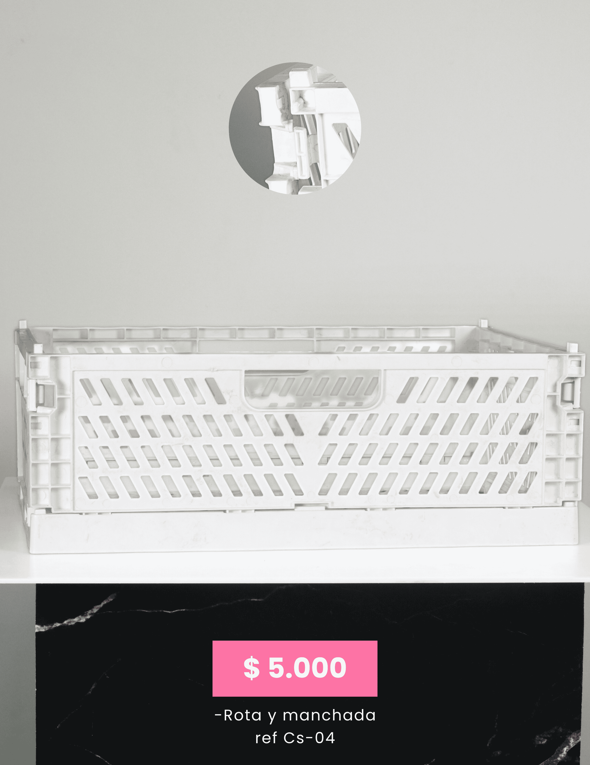 Organizador Blanco (Imperfecto) Ref. Cs-4