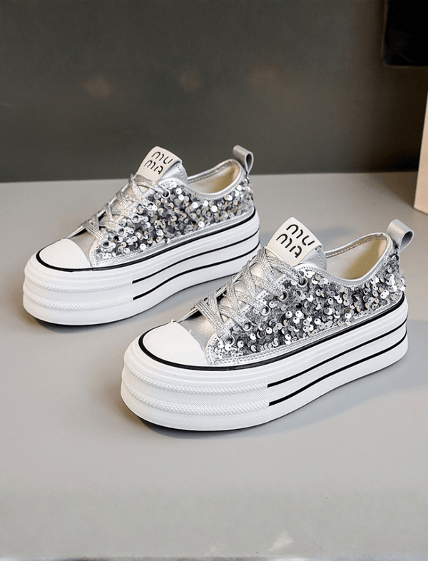 Tenis Galaxy Shine Plateado Ref. SH-105