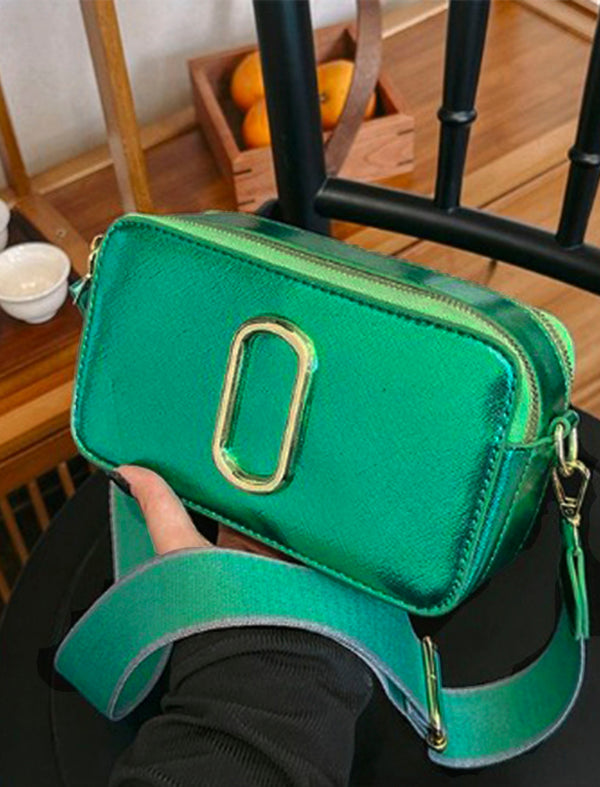 Mini Bag Metalizada Verde Ref. 1116