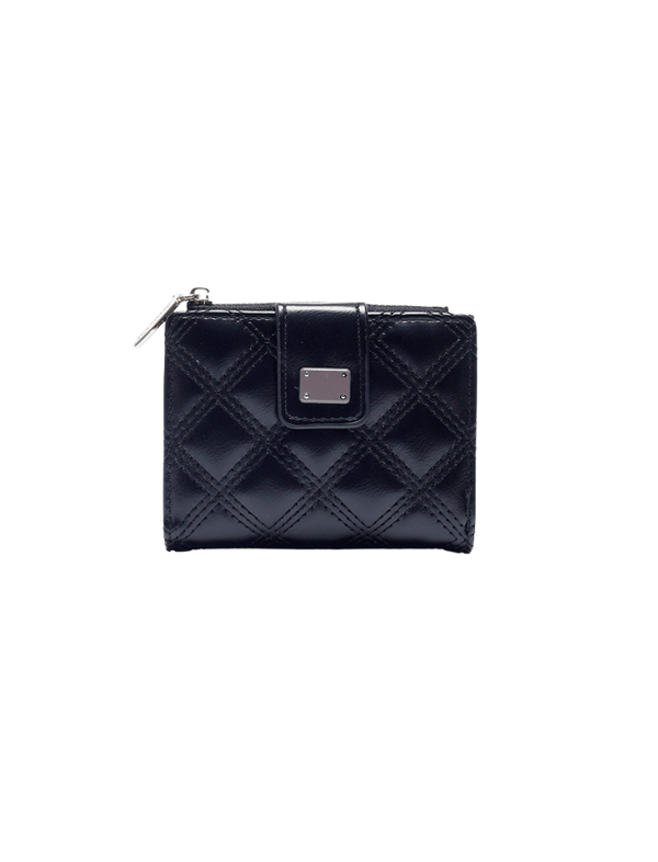 Billetera Mini Quilted Soft Negra Ref. W041