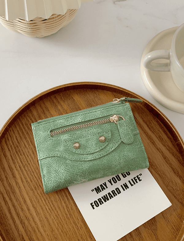 Billetera Vintage Verde Ref. W077