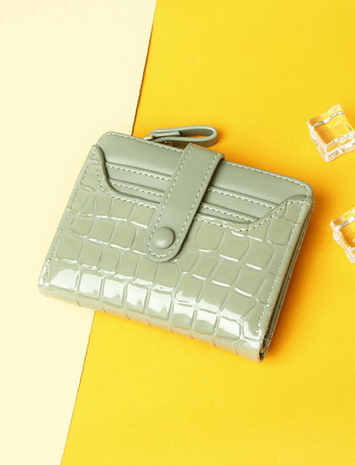 Billetera Croc-Embossed Verde Ref. W117