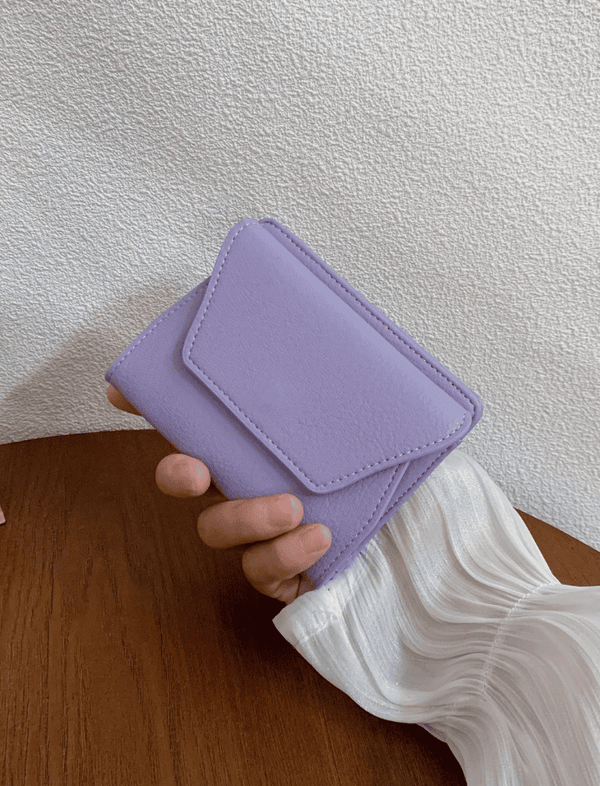 Billetera Mini Envolvente Morado Ref. W131