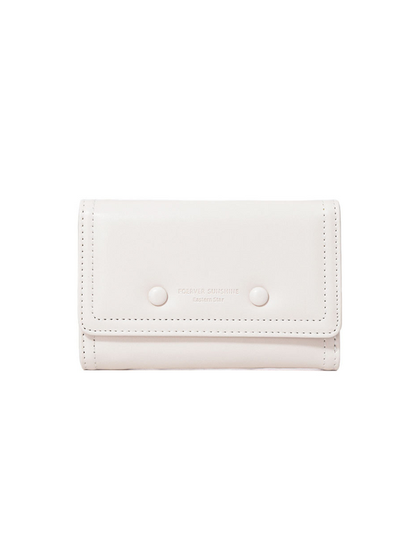 Billetera Botones Blanca Ref. W136