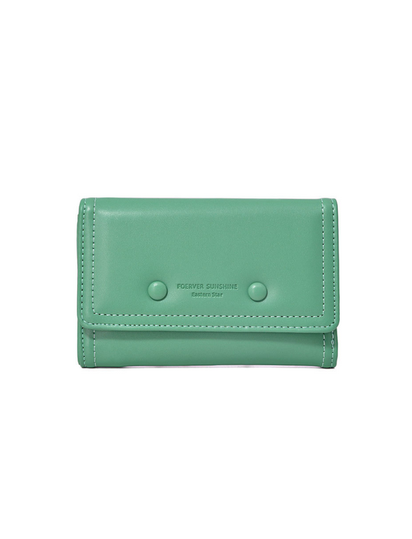 Billetera Botones Verde Ref. W136