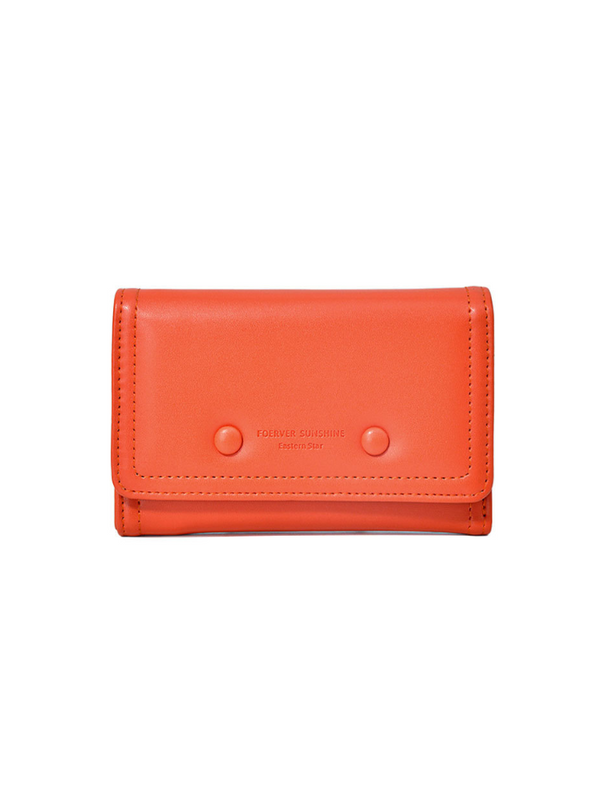 Billetera Botones Naranja Ref. W136