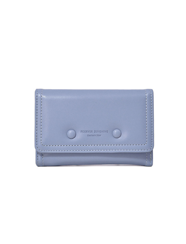 Billetera Botones Azul Ref. W136
