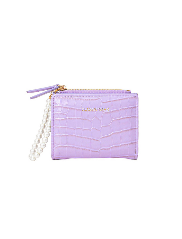 Billetera Croco Morado Ref. W144