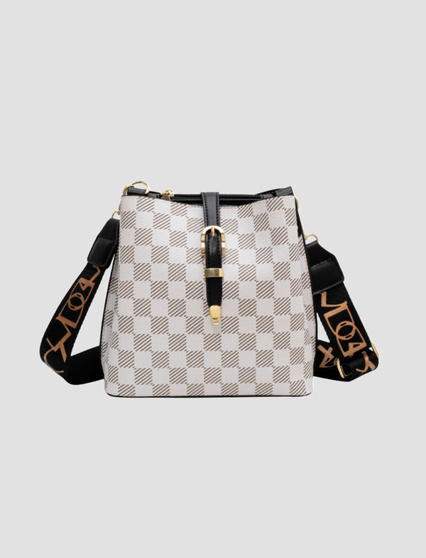 Bolso de Cuadros Negro Ref. 662